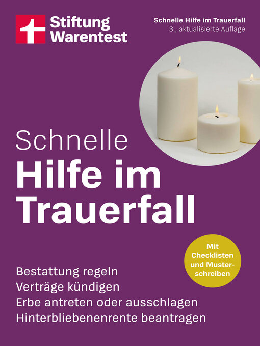 Cover image for Schnelle Hilfe im Trauerfall--kompakter Notfall-Ratgeber für Angehörige